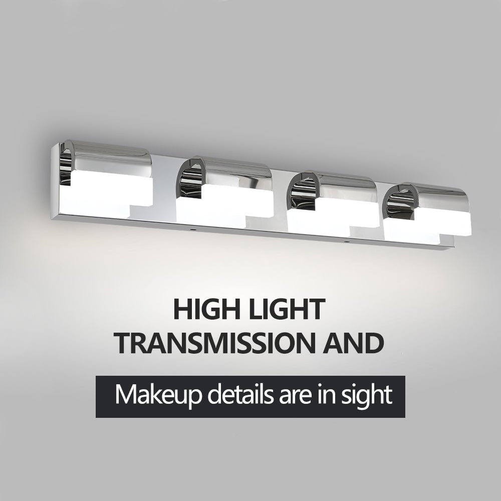 evoltleds Contemporary Chrome LED 4-Light Bathroom Vanity Fixture eprolo 