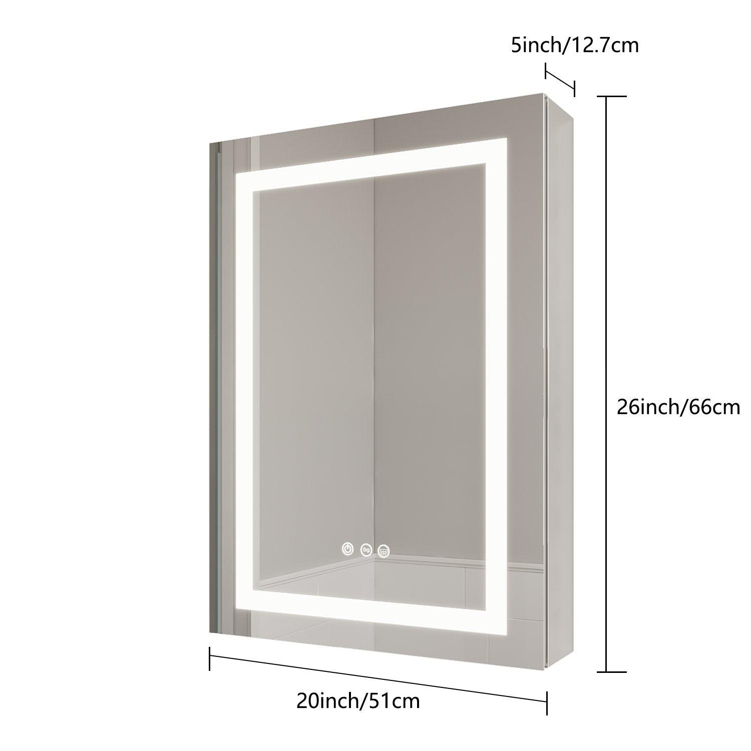 Luxe Reflection LED Medicine Cabinet - evoltleds