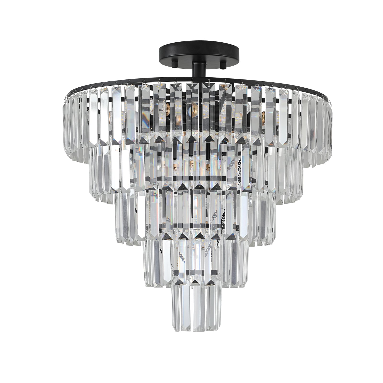 evoltleds Luxury Black Crystal Chandelier eprolo customizable chandeliers designer lighting elegant home lighting energy-efficient chandeliers high-end chandeliers luxury chandeliers smart chandeliers