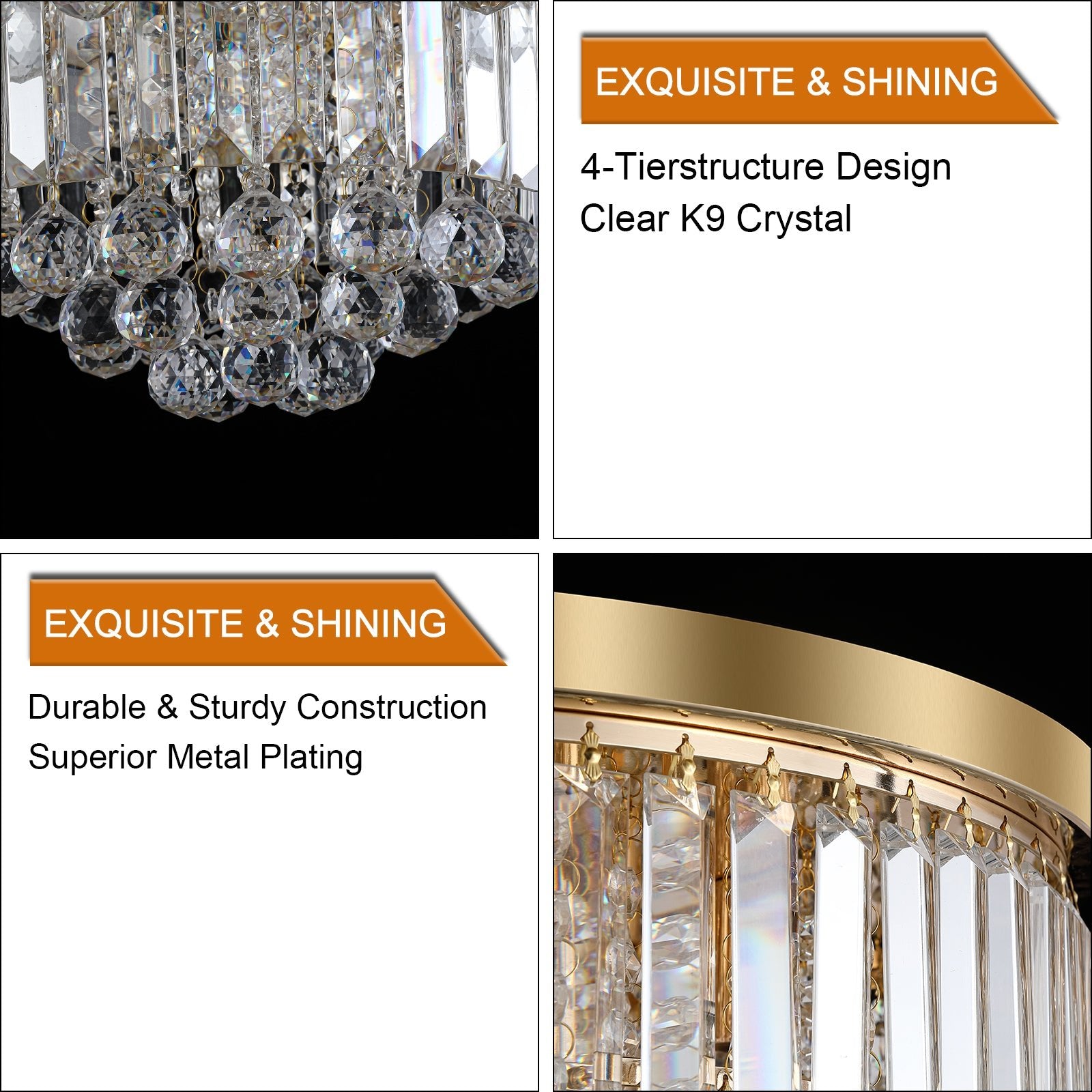 evoltleds Luxury Gold Crystal Chandelier eprolo customizable chandeliers designer lighting elegant home lighting energy-efficient chandeliers high-end chandeliers luxury chandeliers smart chandeliers