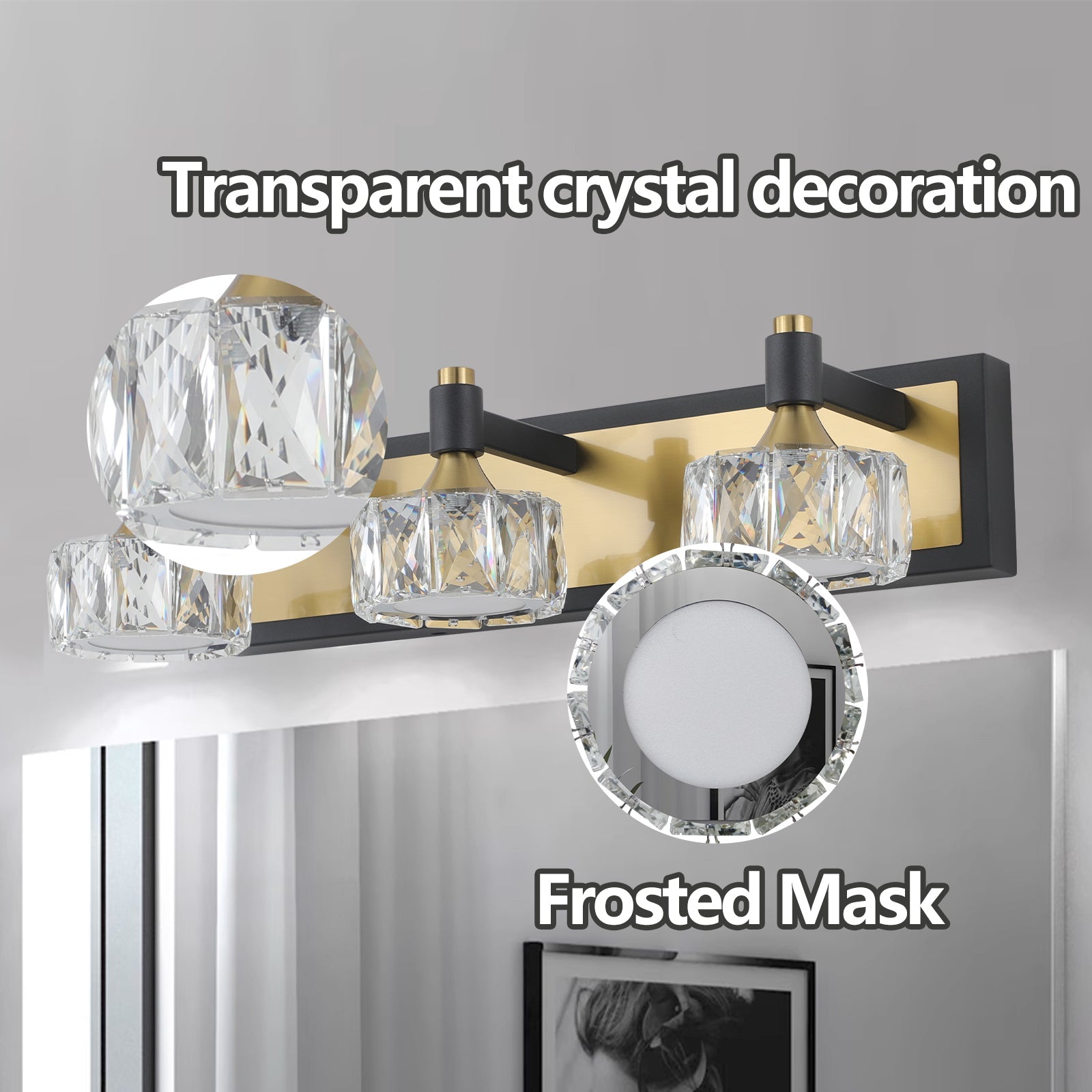 Luxury Yellow Brown Crystal Iron Wall Sconce - evoltleds