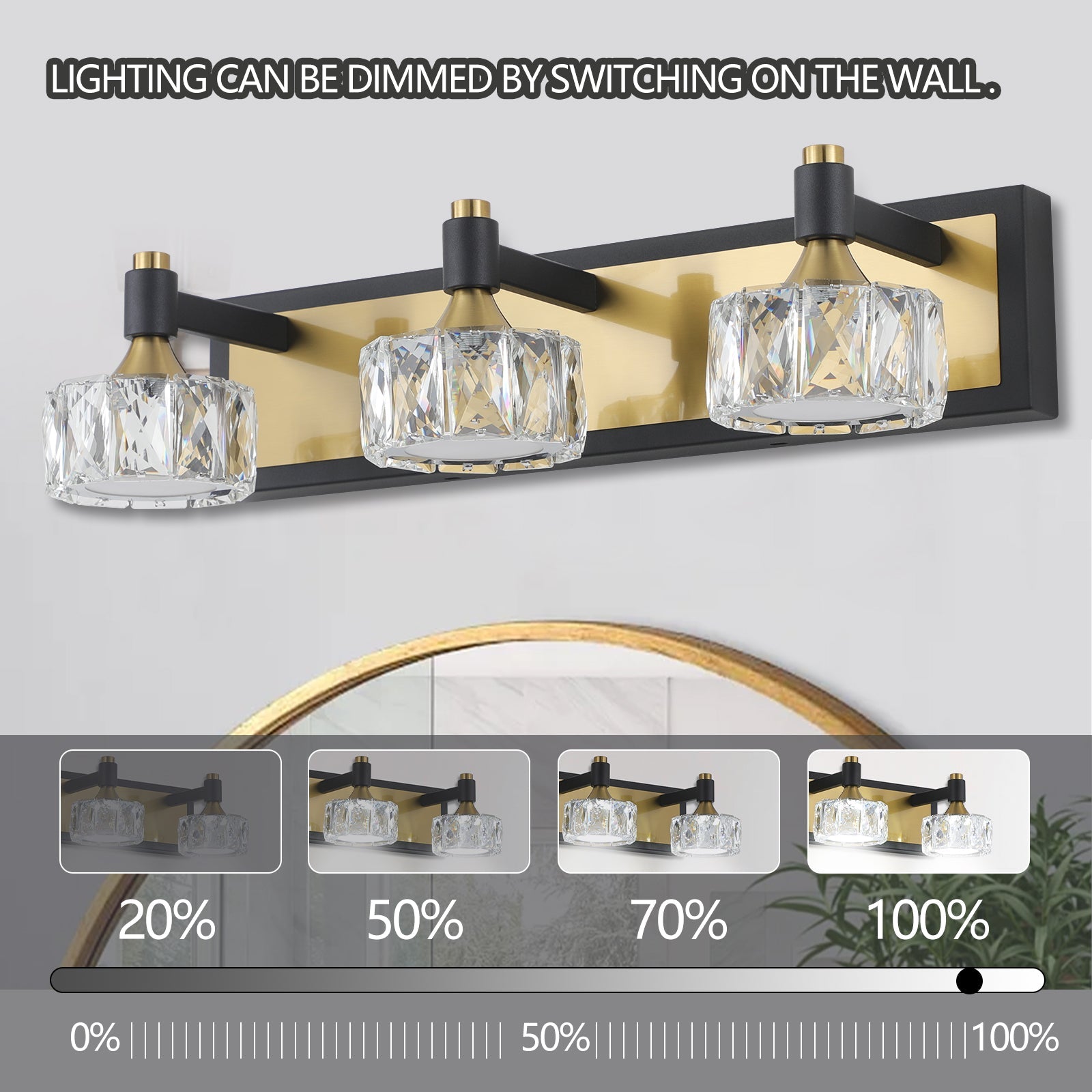 Luxury Yellow Brown Crystal Iron Wall Sconce - evoltleds