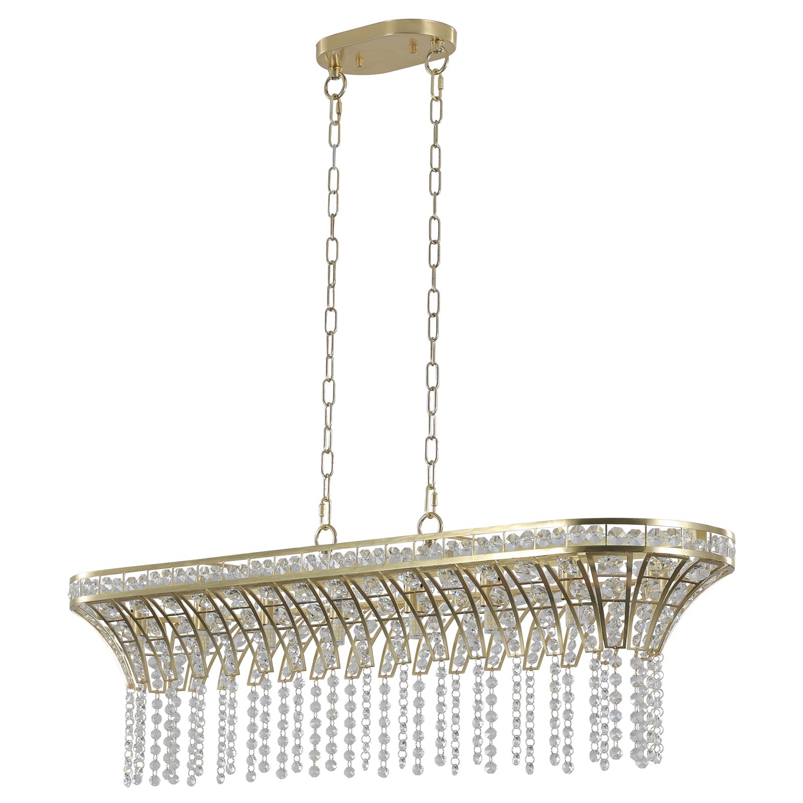 Modern Champagne Gold Kitchen Island Light - evoltleds