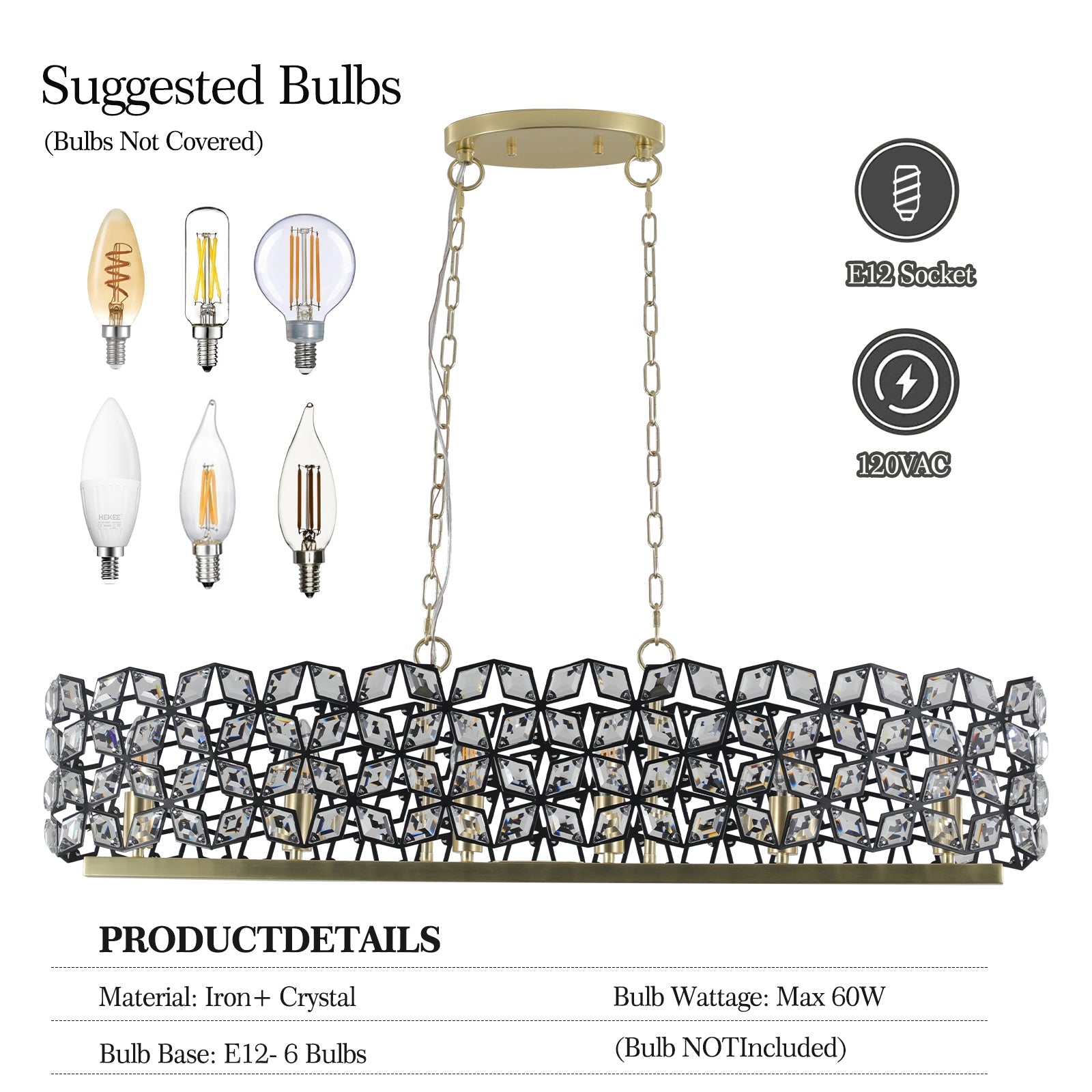 Modern Champagne Gold Oval Crystal Ceiling Chandelier - evoltleds