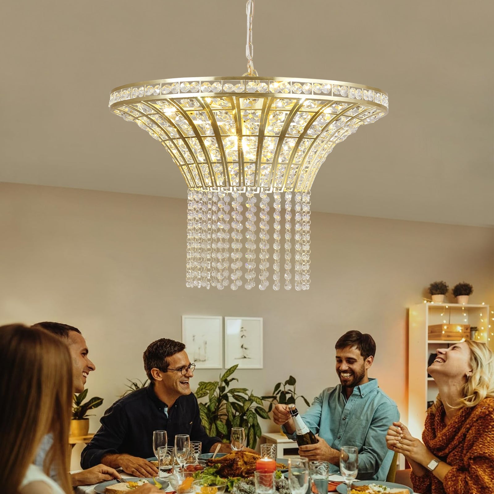 Modern Transparent Crystal Chandelier - evoltleds