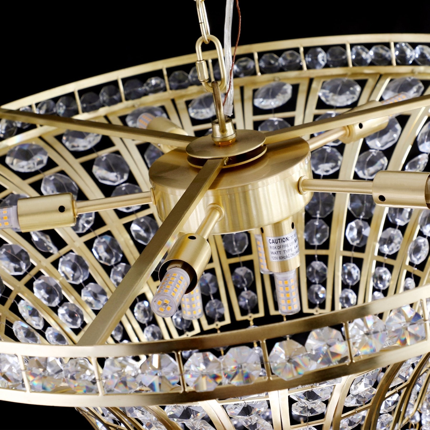 Modern Transparent Crystal Chandelier - evoltleds