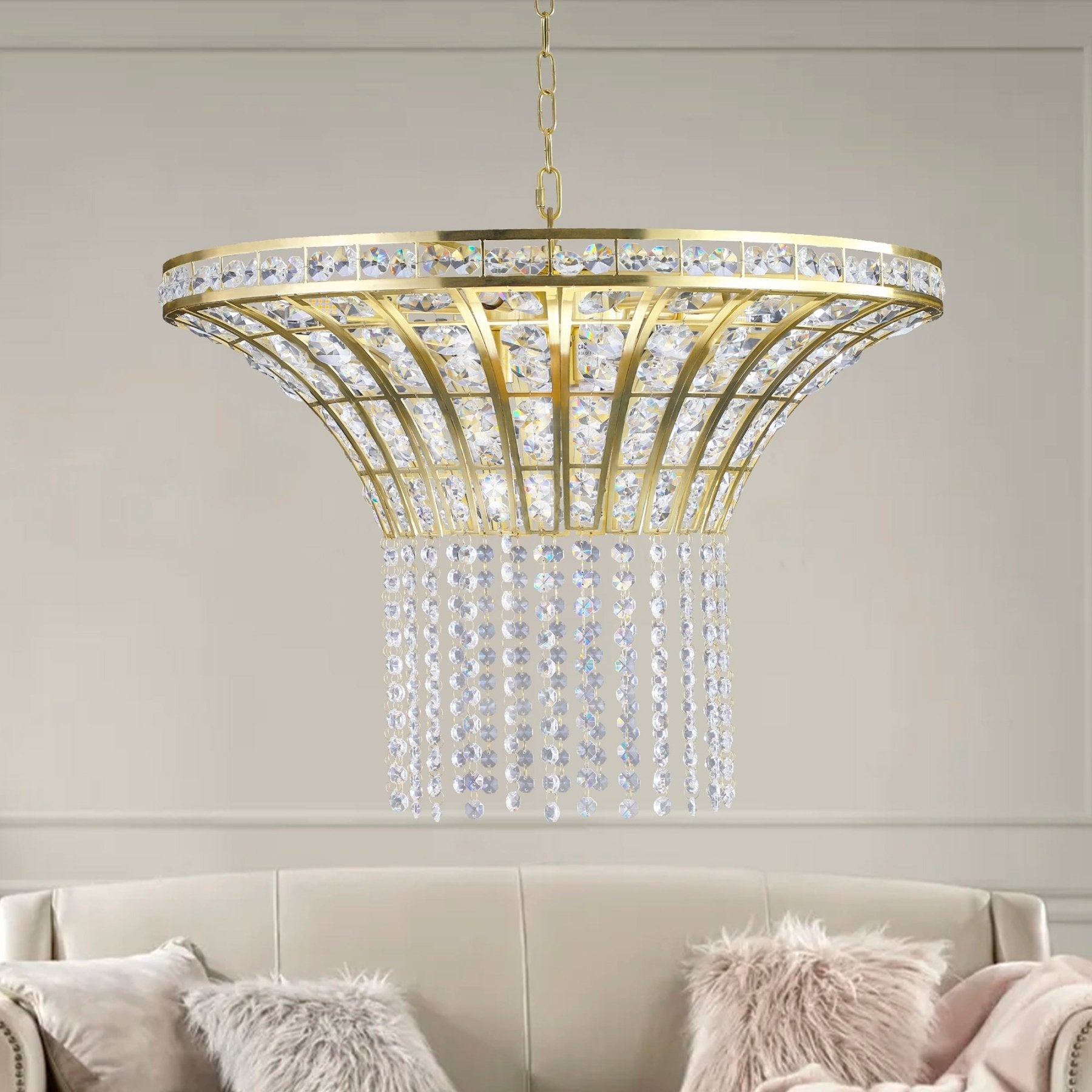 Modern Transparent Crystal Chandelier - evoltleds