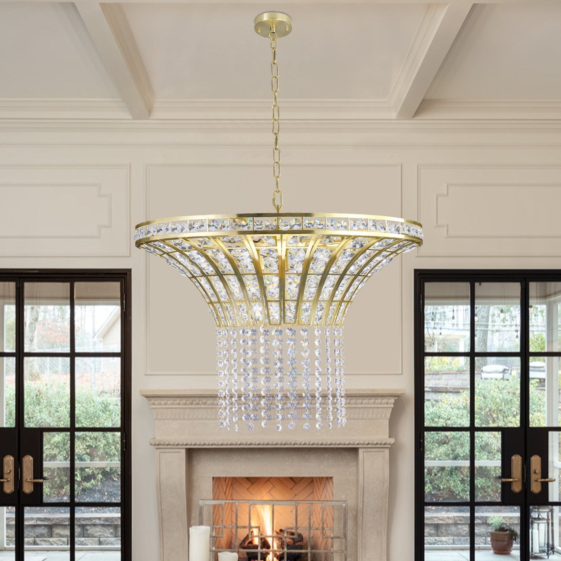 Modern Transparent Crystal Chandelier - evoltleds