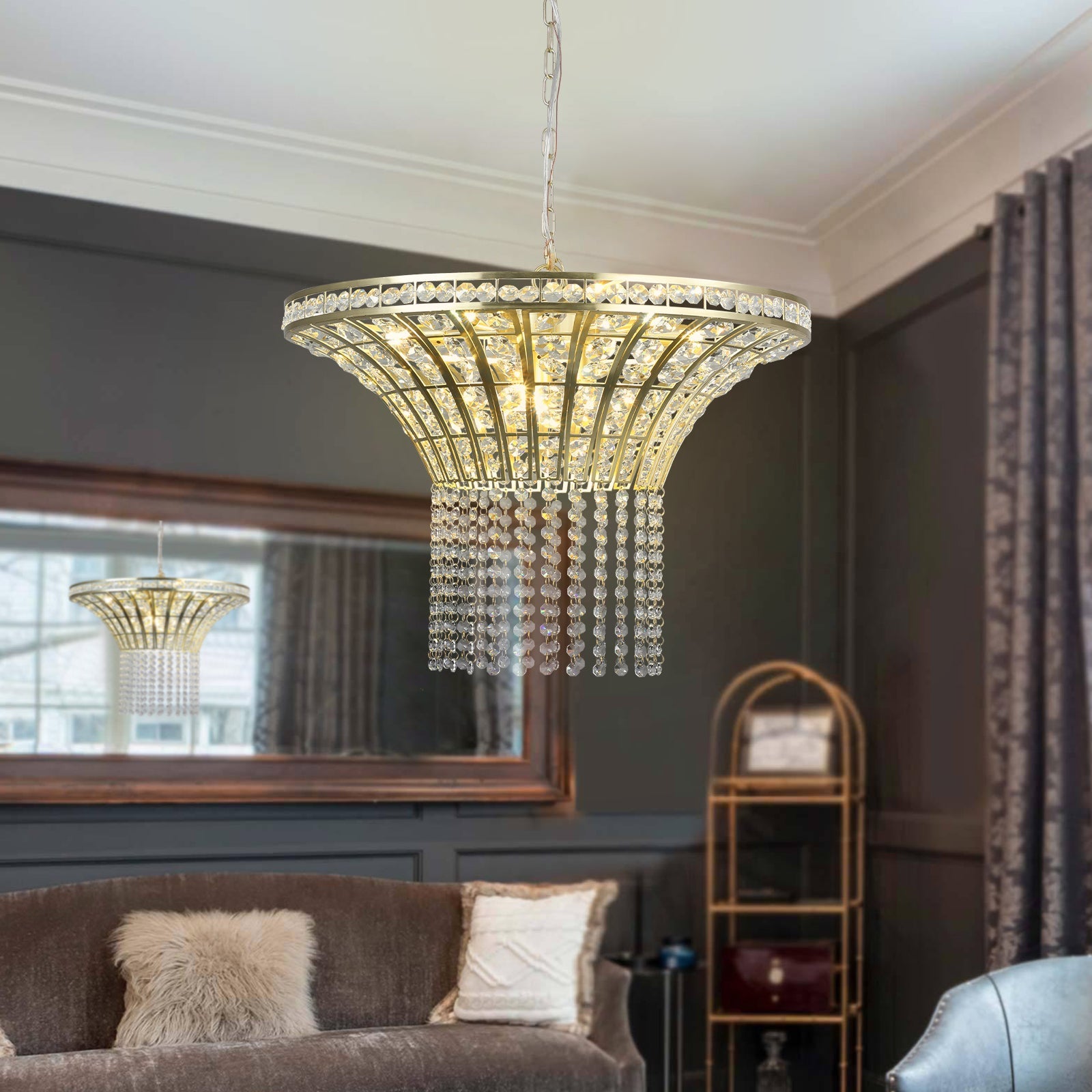 Modern Transparent Crystal Chandelier - evoltleds