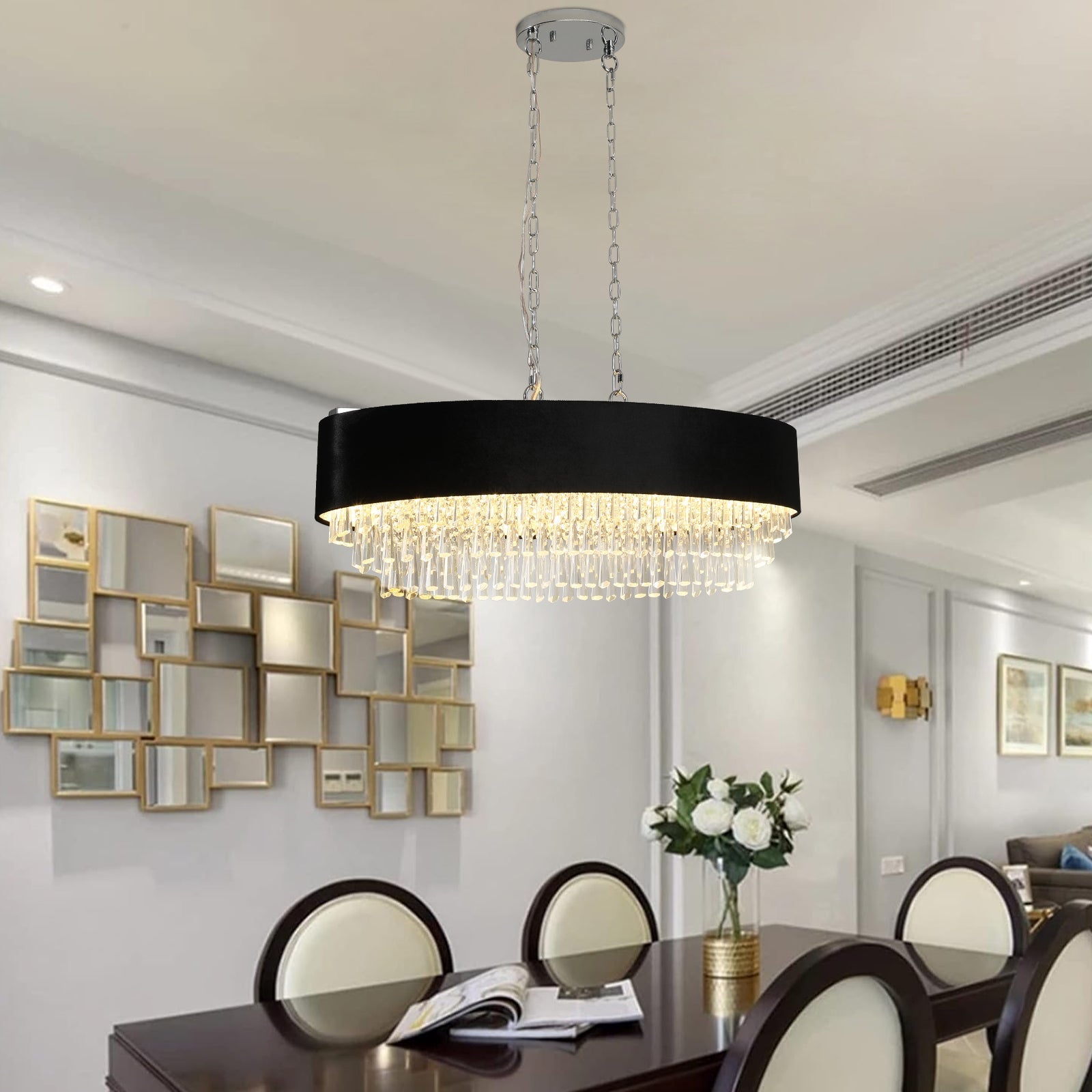 Opulent Clear Crystal Pendant Light - evoltleds