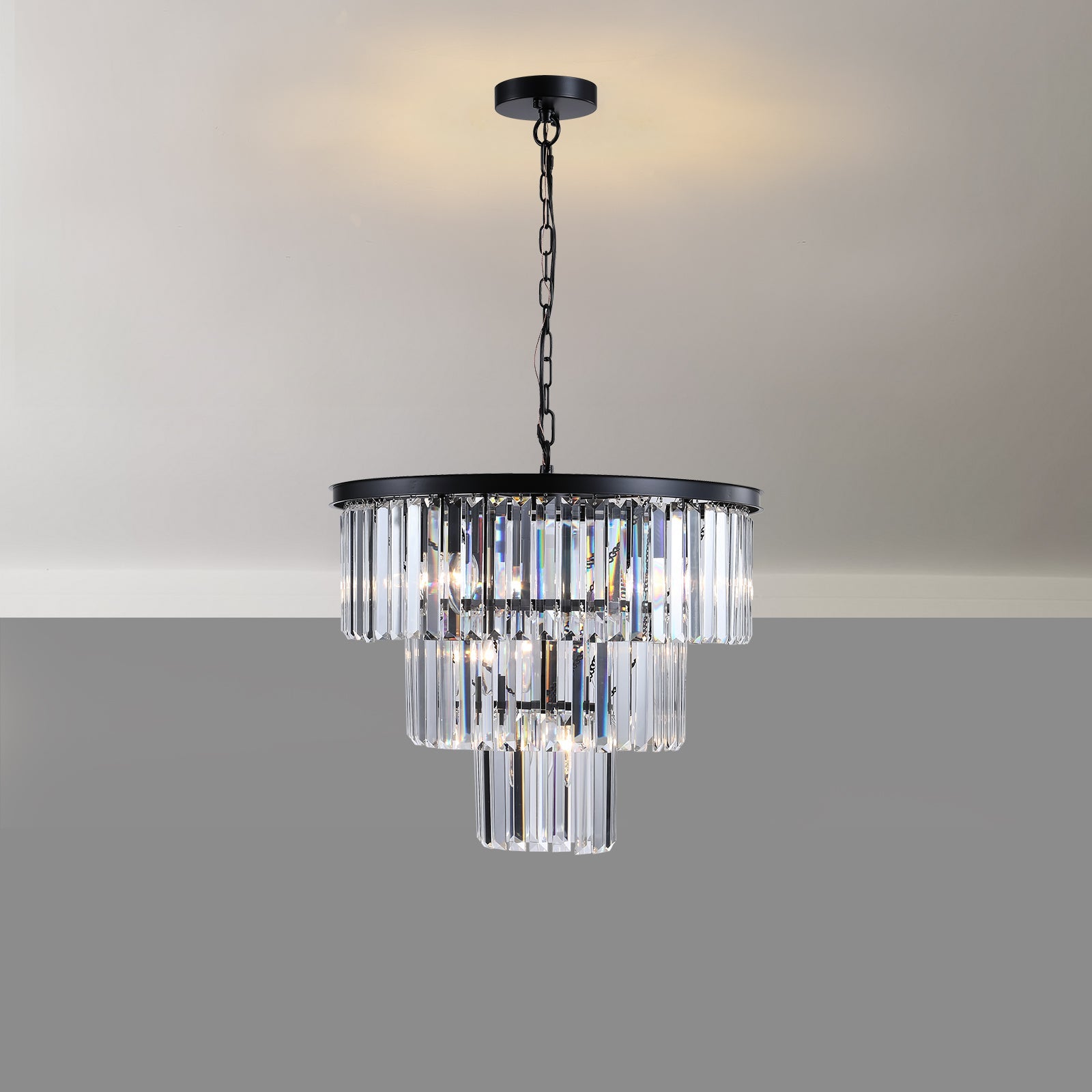 Opulent Noir Crystal Chandelier - evoltleds