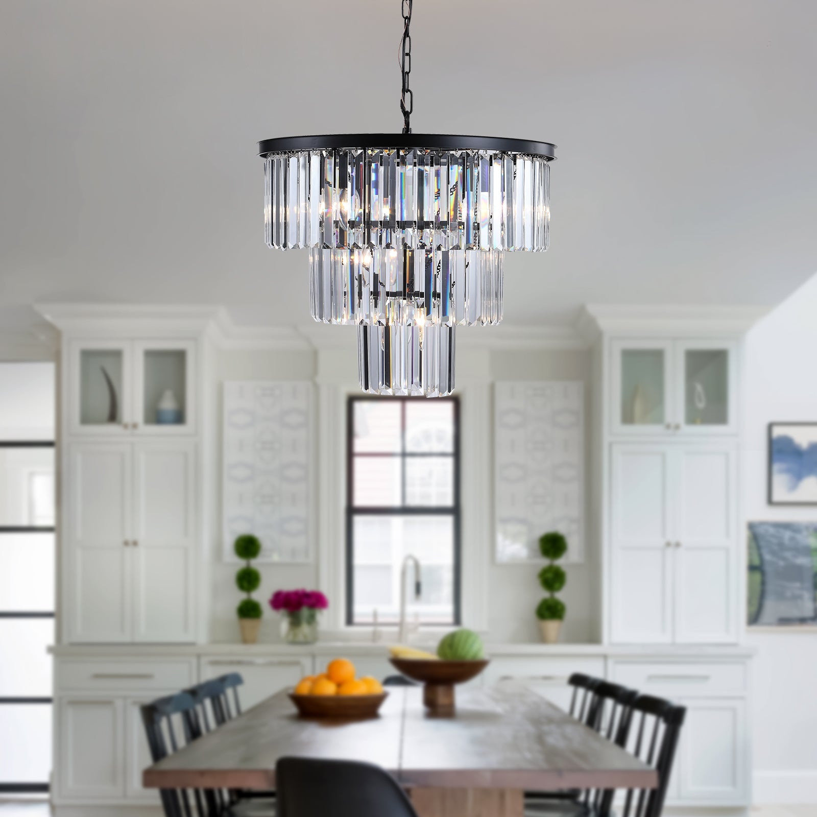 Opulent Noir Crystal Chandelier - evoltleds