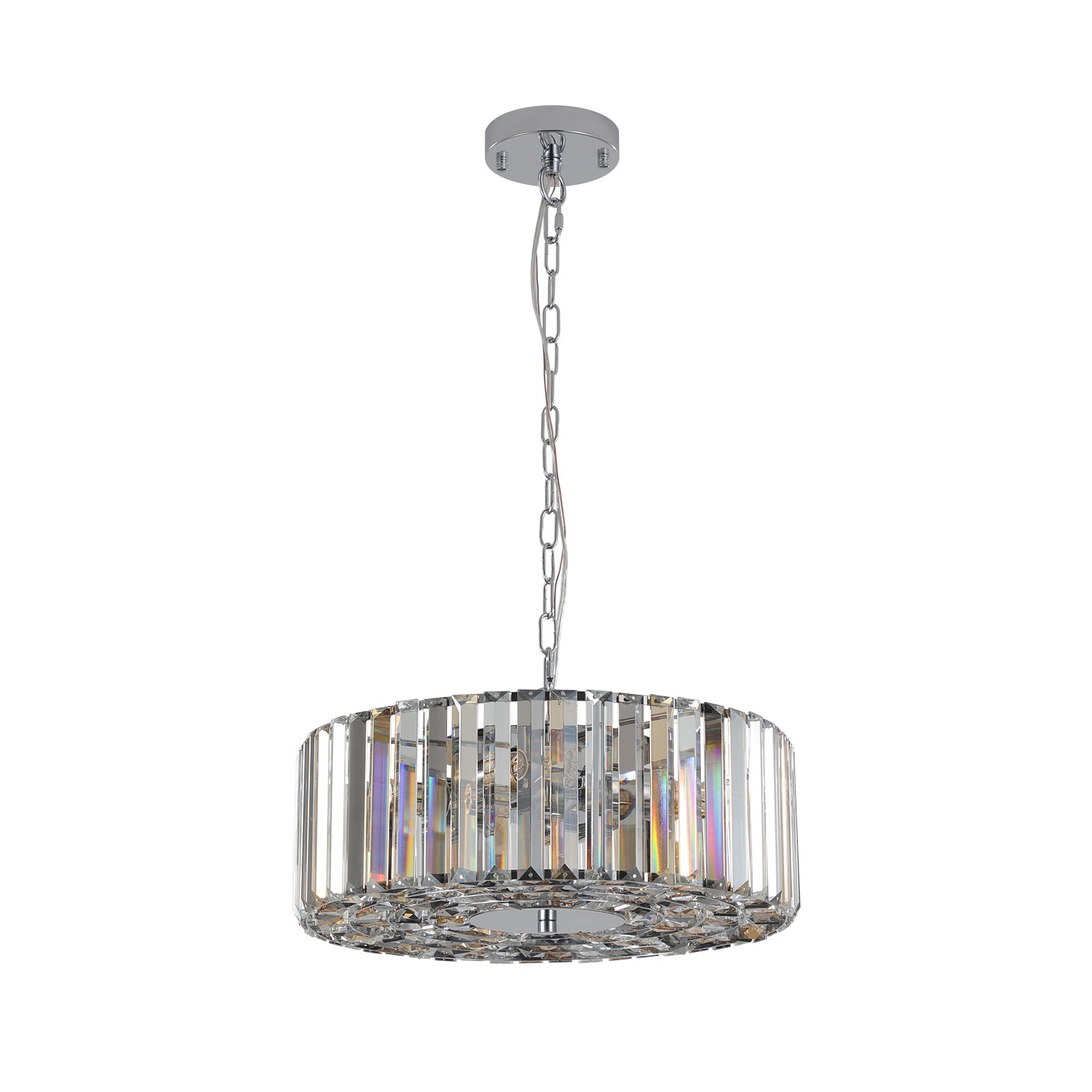 Radiant Amber Crystal Round Chandelier - evoltleds