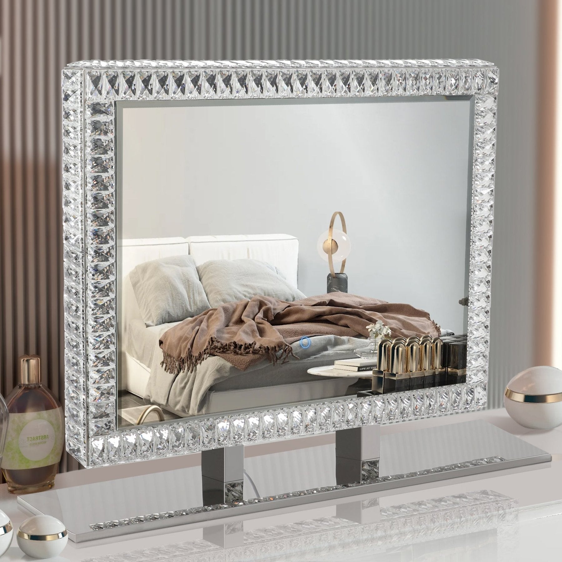 Radiant Crystal Makeup Mirror - evoltleds