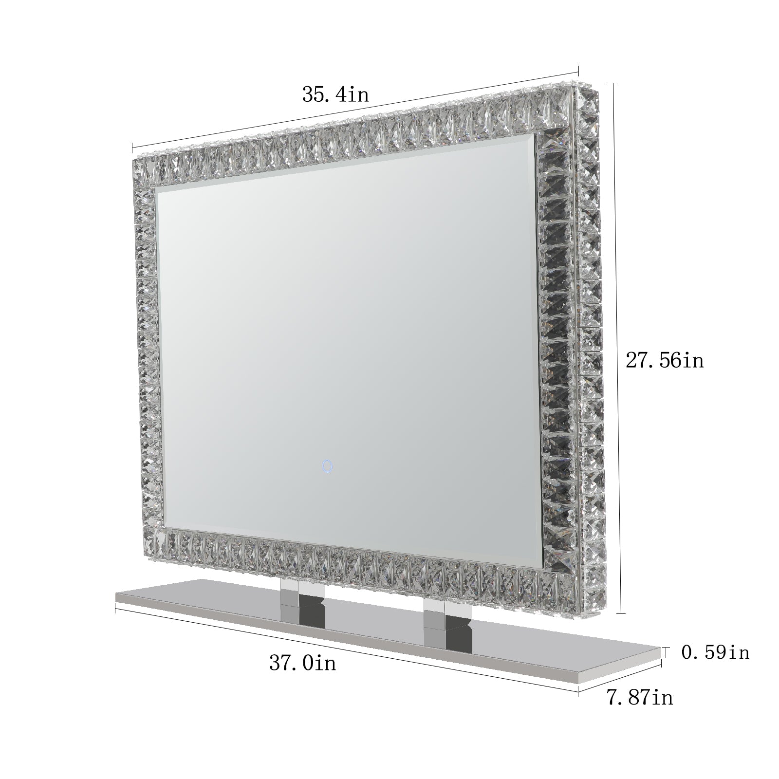 Radiant Crystal Makeup Mirror - evoltleds