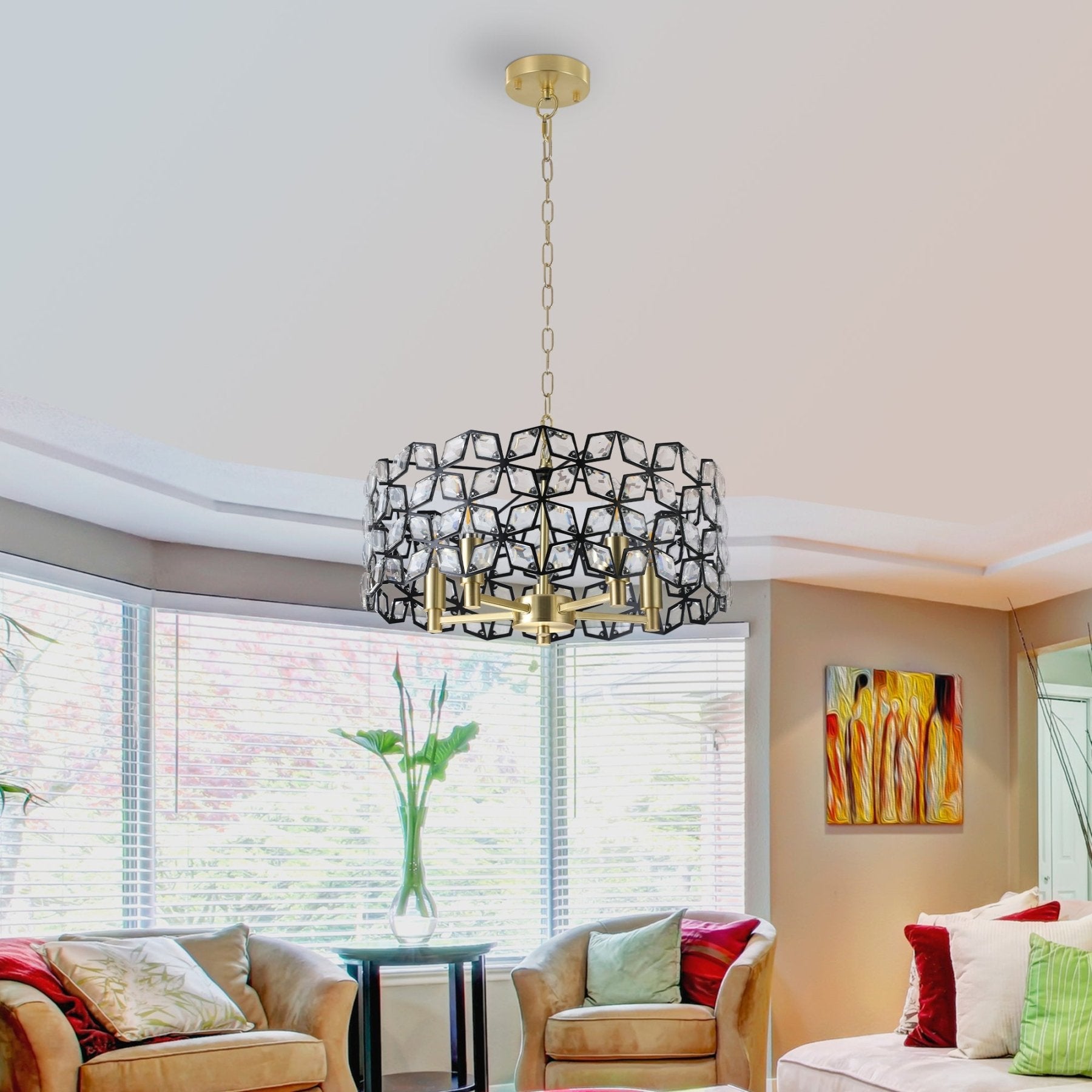 Radiant Crystal Round Chandelier - evoltleds