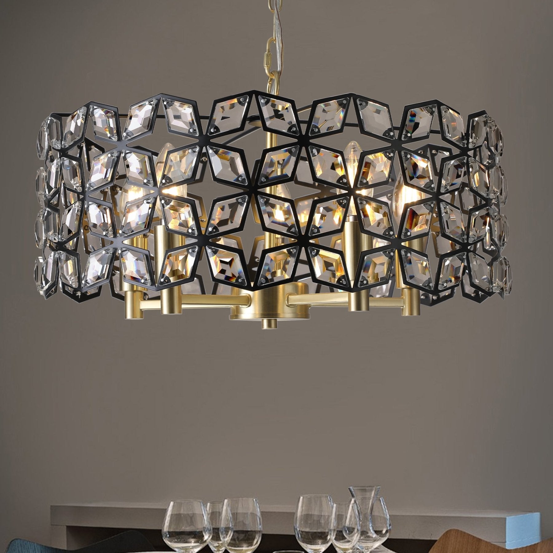 Radiant Crystal Round Chandelier - evoltleds